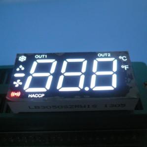 Cheap Triple Digit 7 Segment Custom LED Display Multiplexed Fit Heating / Cooling Control for sale