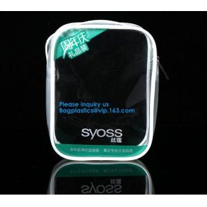 Customized Size And Thickness PVC Travel Slider Bag,Frosted Cosmetic Garment