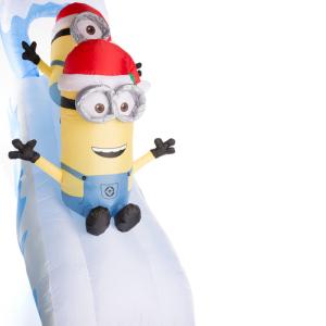 Holiday Party Christmas Game Inflatable Minion Slide Decoration