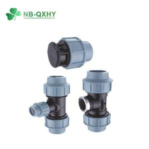 Light Color PP Compression Fitting for Irrigation PP Clamp Saddle in 16mm-110mm
