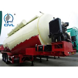 China 3 Axle SINOTRUK Bulk Cement Tank Trailer Truck With 55-65CBM Weichai Engine And Bohai Air Compressor on sale