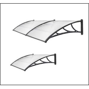 80x240cm Polycarbonate Canopy Window Awning Canopy Window Sun Shade Patio Cover