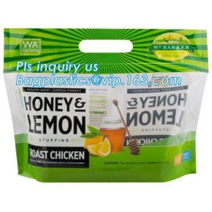 Stand Up Roasted Chicken Packaging Bags With Zip Top hot roast, rotisserie