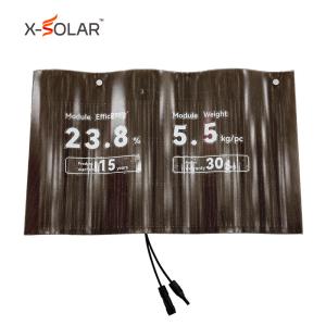 Short-Circuit Voltage 8.62A BIPV Solar Roof Tiles Photovoltaics Max. System