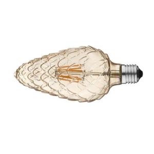 Customized Diy Filament Light Bulbs , Special Glass E27 Led Light Bulb 8w