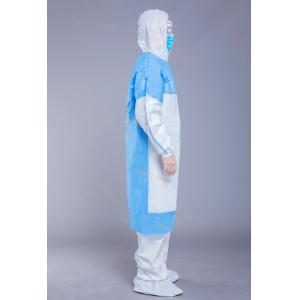 China 100g Sleeve And Chest Reinforced Surgical Disposable Gowns on sale