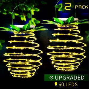 China 60LEDs Hanging Pineapple Solar Lantern on sale