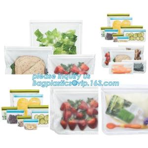 ReZip Seal Reusable Storage Bag PEVA food/snack/lunch storage bag, Reusable zip