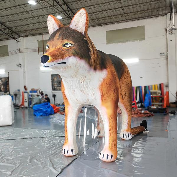 Quality Customized Giant Inflatable Wolf Inflatable Standing Wolf Cartoon Balloon Advertisement Decoration wholesale