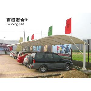 Steel Frame Metal Pergola for Car Port Parking White Powder Coating and Heat