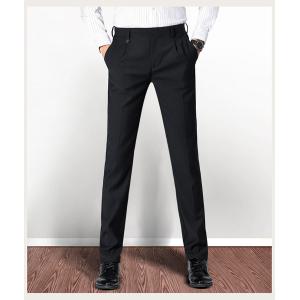 Boys Khaki Two Piece Pants Set with Wide-Legged Jogging Flared Pencil Formal