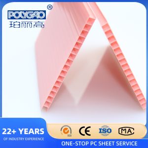 Alveolar Polycarbonate Sheet PC Hollow Panel with 2.8-12mm Thickness 2100mm