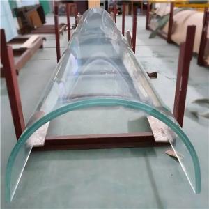 China Bent Tempered Glass Furniture Curved Glass Staircase Railing / Coffee Table Surface Toughened Glass Partition Walls on sale
