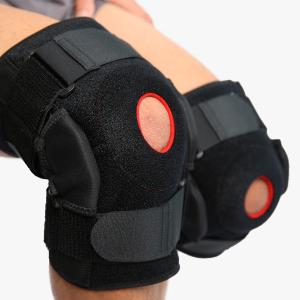 Black Patellar Tendonitis Brace , One Size Elastic Knee Support