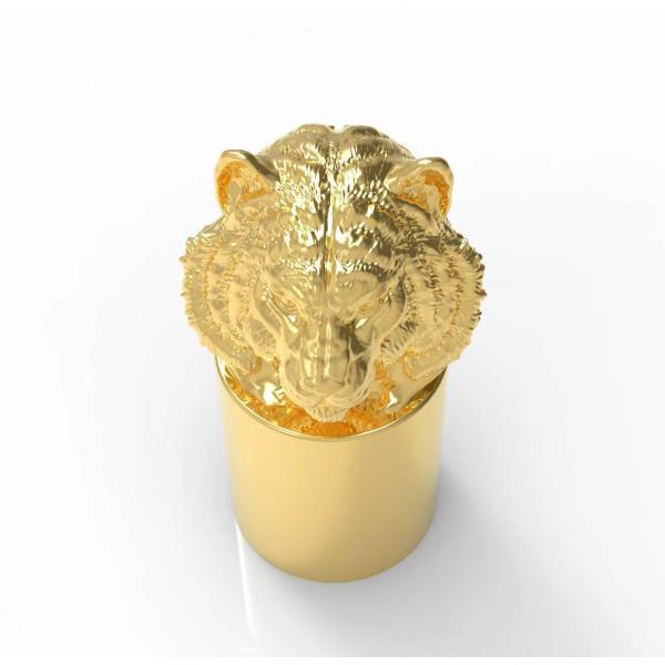 Quality Lion Head Perfume Bottle Cap Eco Friendly Zinc Alloy High Aesthetics wholesale