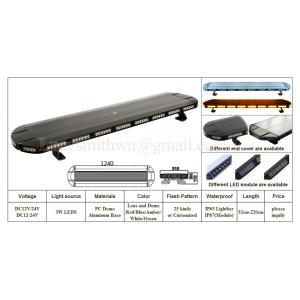Amber DC12V 48'' Length 3W Led Full Length Low-Profile Lightbars, LYSBROER m flash,BARRA DE LUCE ST9600