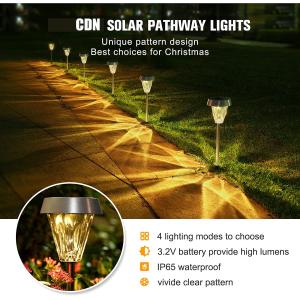 Solar Powered Path Lights ABS Material for Solar Garden Landscape Decorative