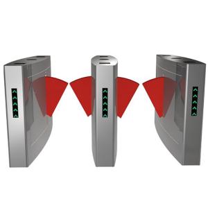 Wing Flag Entrance Turnstile Barrier Gate Access Control System Anti Breakthroug