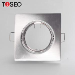 China Fixed Aluminum GU10 Downlight Fitting Square LED Recessed Downlight Fixtures on sale