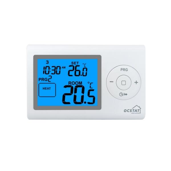 Riseem White Color Digital Programmable Room Central Heating Thermostat With