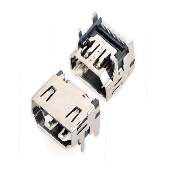Quality 19 Pin Mini DP To HDMI Cable Connectors Adapter Type C Horizontal Socket Connector wholesale