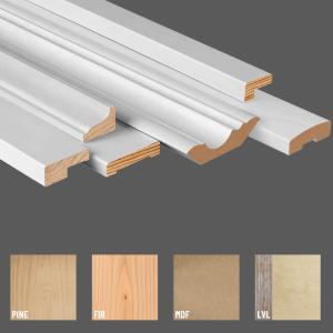 Cheap FSC CC Mdf Pine Wood Moulding Decorative Wood Strips For Furniture for sale