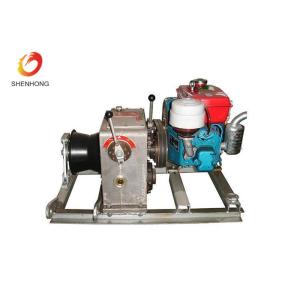 3T 5T Engine Powered Diesel Cable Winch Sagging Operation In Line Construction