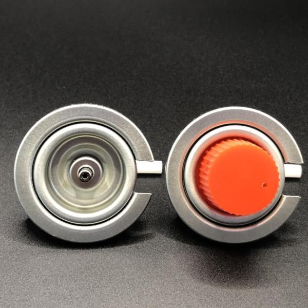 Tinplate And PP Material Butane Gas Valve with Straight Shape and Buna Inner