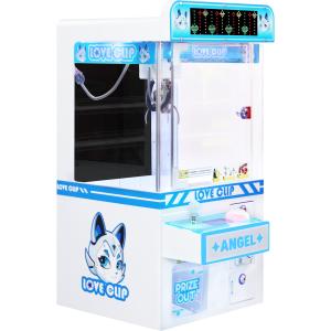 Coin-Operated LED Light Mini Claw Machine Hardware Cabinet Plush Toy Game