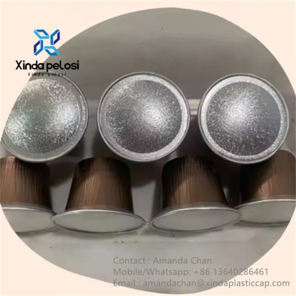 Quality Aluminum Empty Coffee Capsules Custom Coffee Capsules With Foil Lid wholesale
