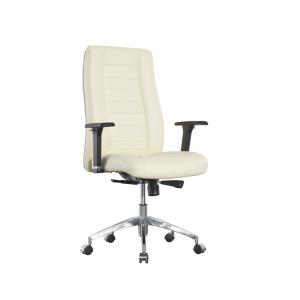 China Revolving Leather Office Swivel Chairs Medium Back 320mm Base Nylon BIFMA Odm on sale