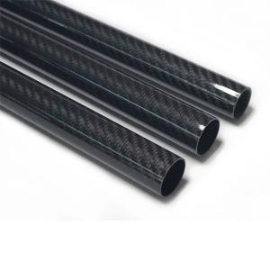Plain Weave Carbon Fiber Tube 3K Glossy Custom Sizes