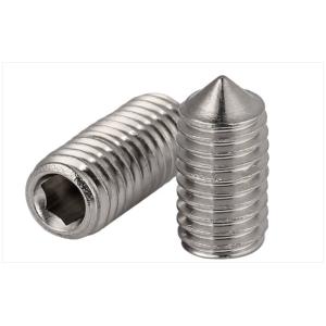 18-8 Stainless Steel Hexagon Socket Set Screw with Cone Point DIN914 Headless