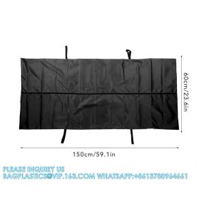 Body Bag, Leak Proof Cadaver Morgue Bodies Bag With 4 Handles, Center Zipper,