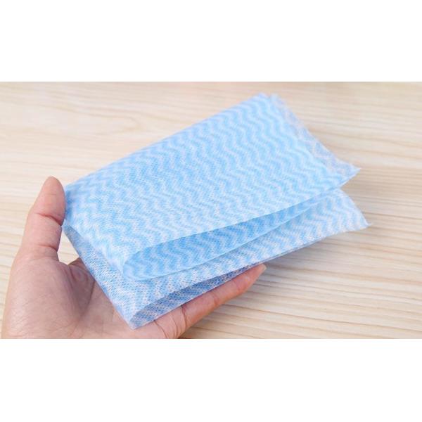 Wavy Grain Spunlace Nonwoven Fabric Environmentally Friendly For Hand Wipes