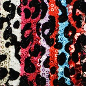 Pile Coating 250GSM Sequin Cloth Material Decorated Shining Fabric