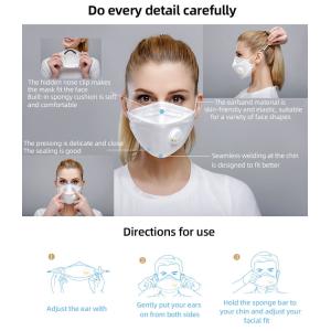 3D Fold Medical Disposable Face Mask Anti Pollution With Breathing Valve