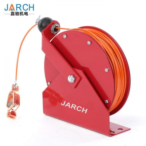 Quality Industrial Static Extension Lead cable Reel , 100ft Spring Retractable Grounding Reels wholesale