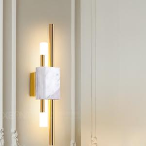 China Marble Wall Lamp Modern Led Wall Lamps For Living Room Bedroom Loft Decor Home Bedside Wall Light (WH-OR-103) on sale