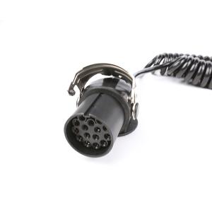 Plastic Waterproof 24v Coiled Wire Cable Lightweight With Smooth Surface