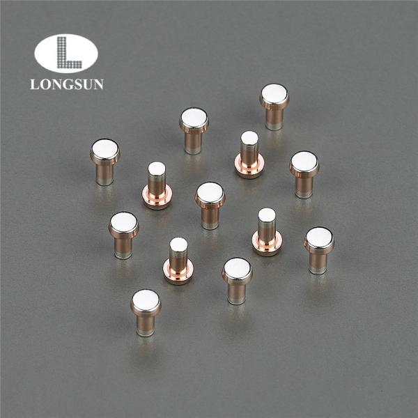 Electrical Contact Rivets Soild Welding Contact Tips With Low Electrical