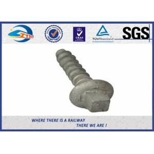 Railroad Sleeper Galvanized Screws with Plain / Zinc / HDG / Wax Surface