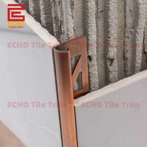 Bullnose Tile Edging Brushed Stainless Steel Tile Trim 10mm Matte