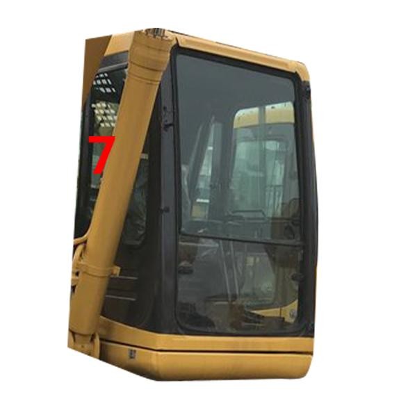 Quality Tempered Mini Digger Glass Replacement Right Side Excavator Windshield wholesale