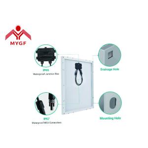 China Durable 50 Watt Monocrystalline Solar Panel Silver Black Frame Camping on sale