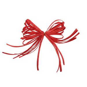 Gift package paper pretied raffia ribbon bow Tie and bundle egg for pack in opp