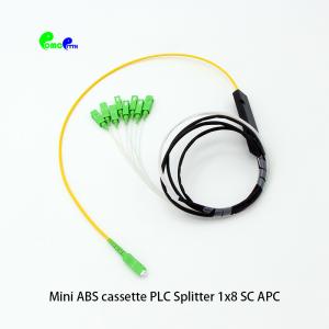 High Quality 1x 8 Fiber PLC Splitter With SC / LC / FC connector and G657A1