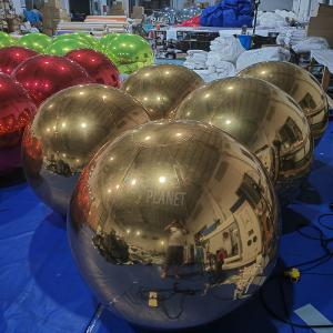 Custom Giant Decorative Inflatable Mirror Sphere Large Mirror Balloon PVC Mirror