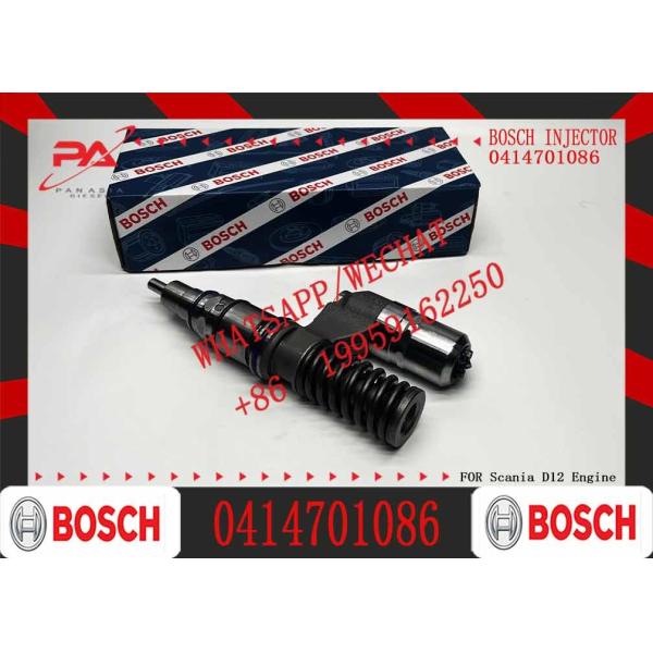 Heavy Truck Fuel Injector 0414701086 2599428 1943974 for BOSCH SCANIA DC9.50 Diesel Engine