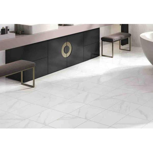 Carrara White Color Glossy Bathroom Wall Ceramic Tiles 30x60 Size / Marble Look Floor Tile